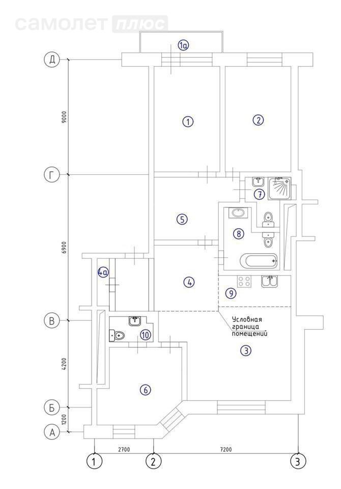 4-комнатная 114 м2 в ЖК undefined корпус undefined этаж 2