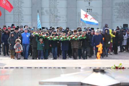 Торжественный митинг прошёл в Иркутске в День защитника Отечества