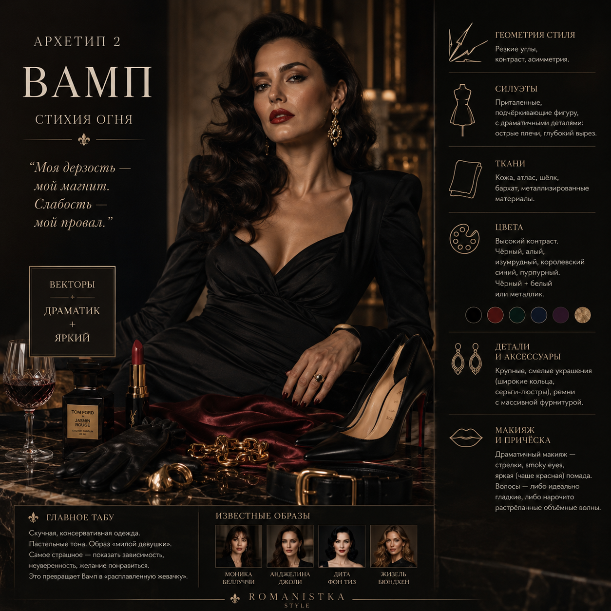 Архетип Вамп — стихия огня