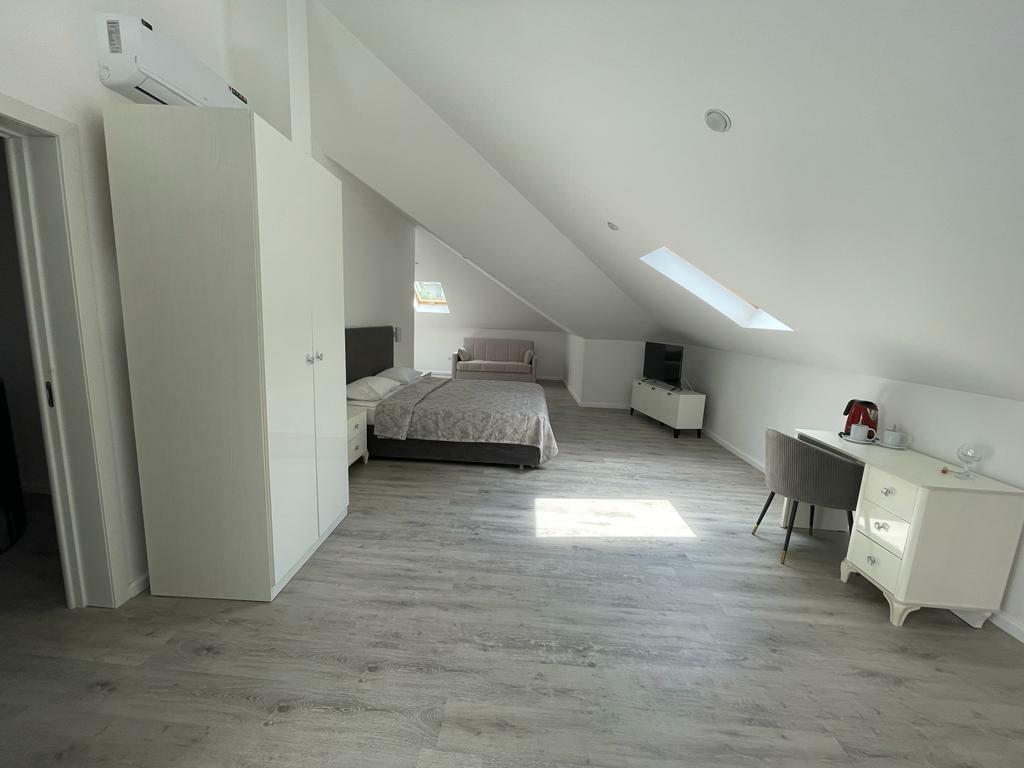 Улучшенный номер с 1 кроватью или 2 отдельными кроватями и диваном (мансарда)