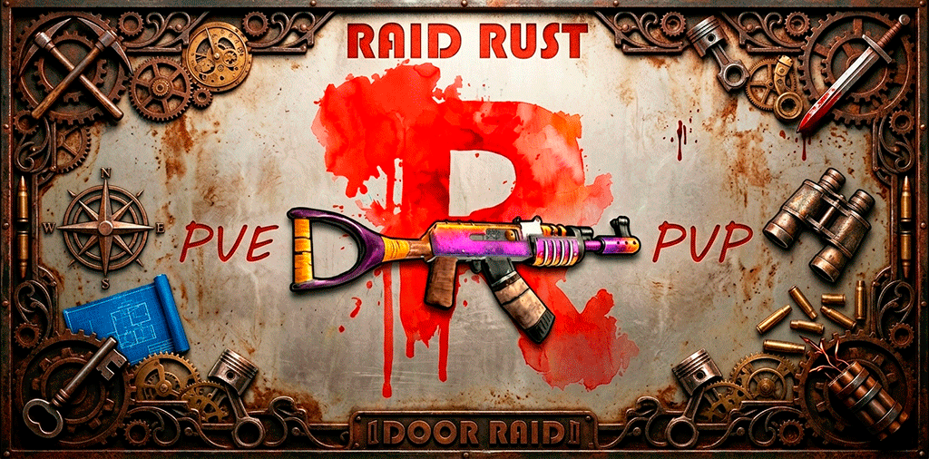 Raid Rust Hybrid PVE/PVP EU/RU [x1|DoorRaid|Arena|TP] image