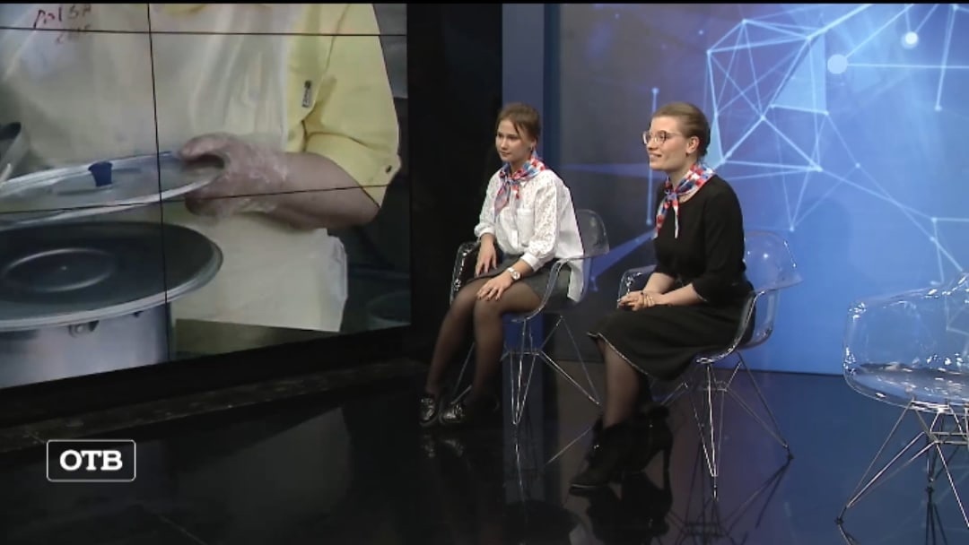 Активистка и председатель Российского движения школьников побывали в гостях у областного телевидения