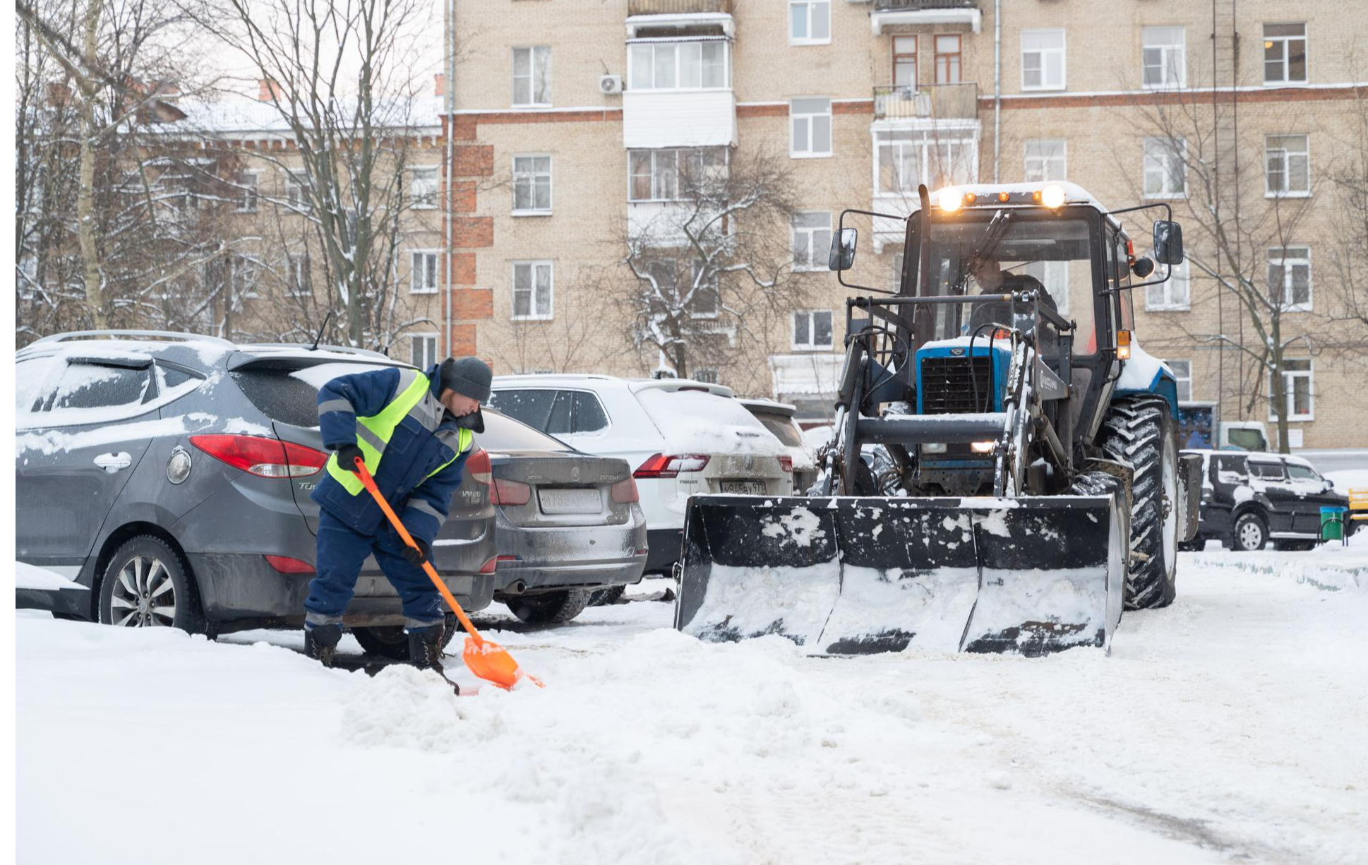 Уборка снега в Лыткарине проводится в ежедневном режиме