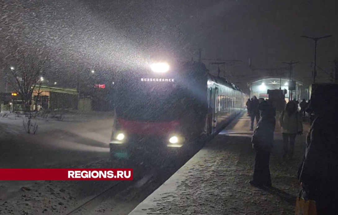 Кран вытащит поезд-снегоочиститель и локомотив, которые сошли с рельсов под Волоколамском