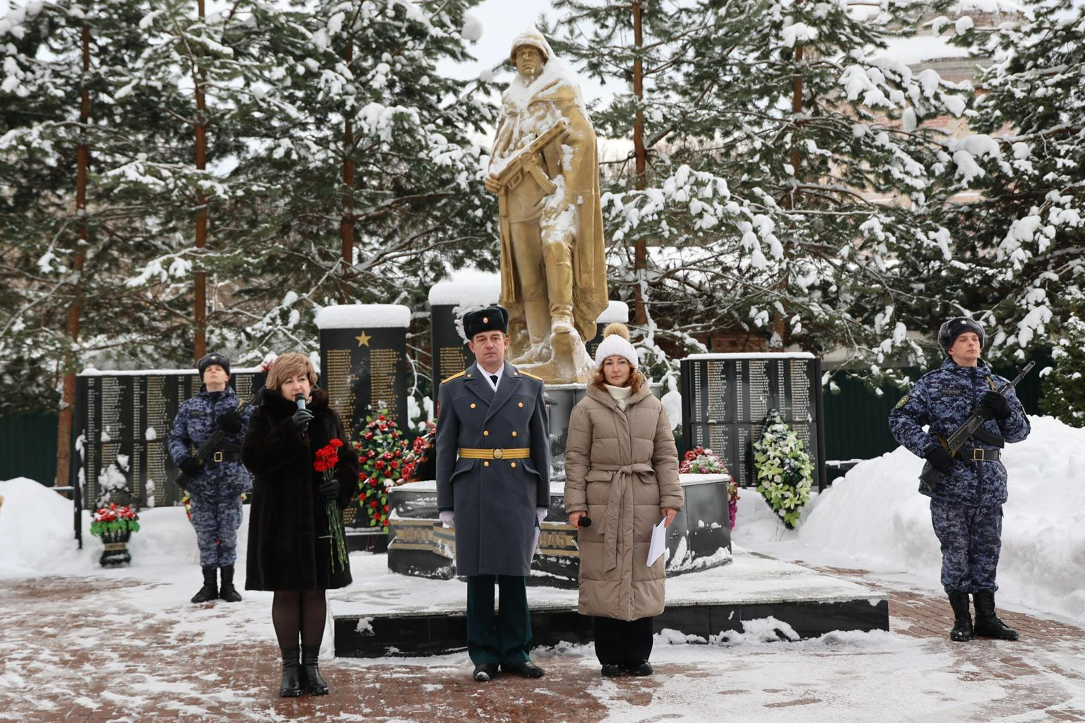 В Волоколамском округе отметили 82-ю годовщину со Дня освобождения села Осташево