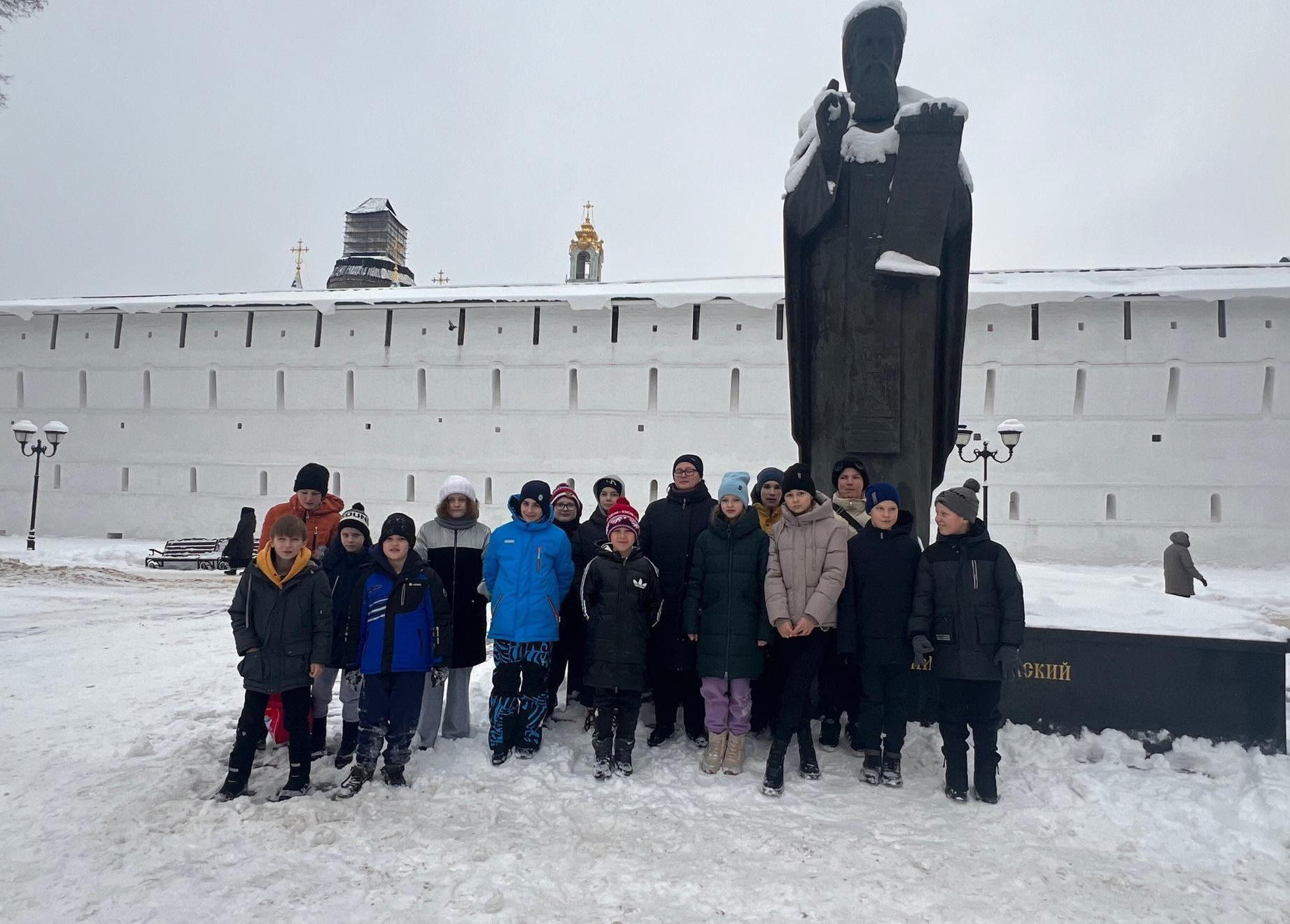 Ученики Богатищевской СОШ посетили с экскурсией Свято-Троицкую Сергиеву Лавру