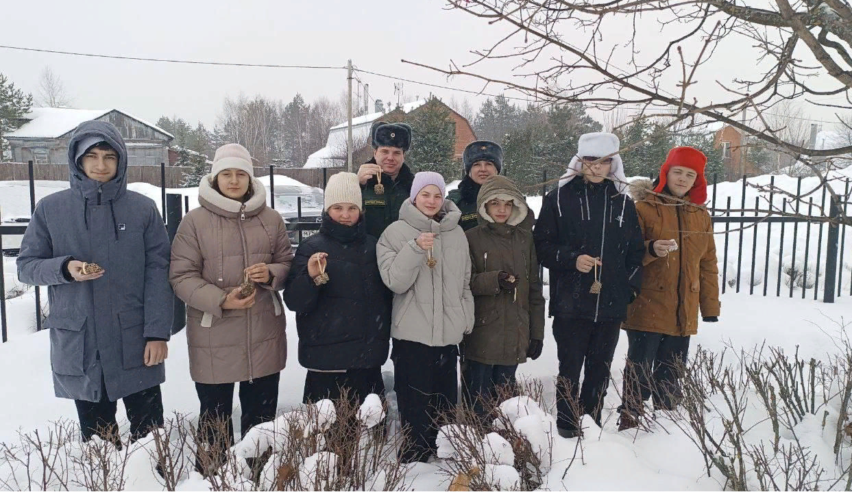 В деревне Давыдово отметили День зимующих птиц