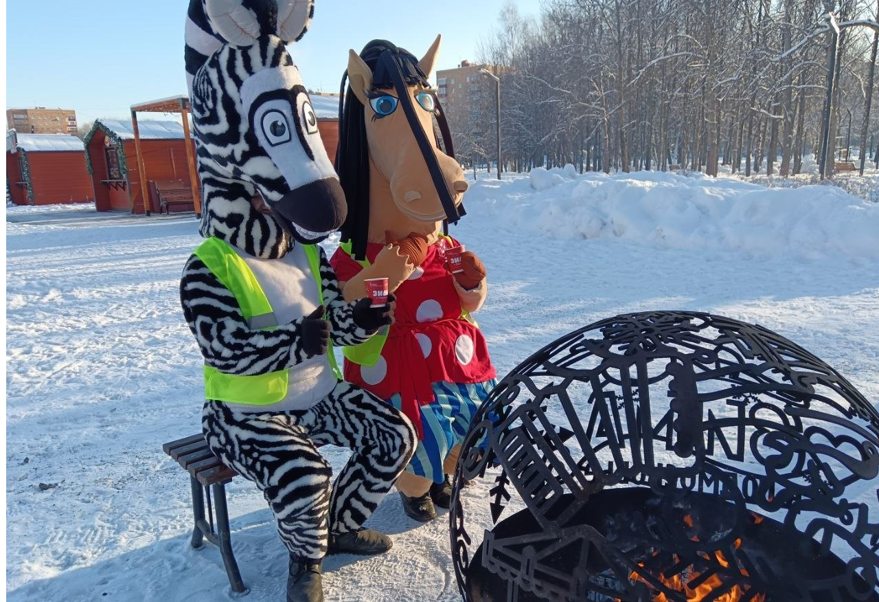 В Центральном парке для жителей организуют снежные эстафеты