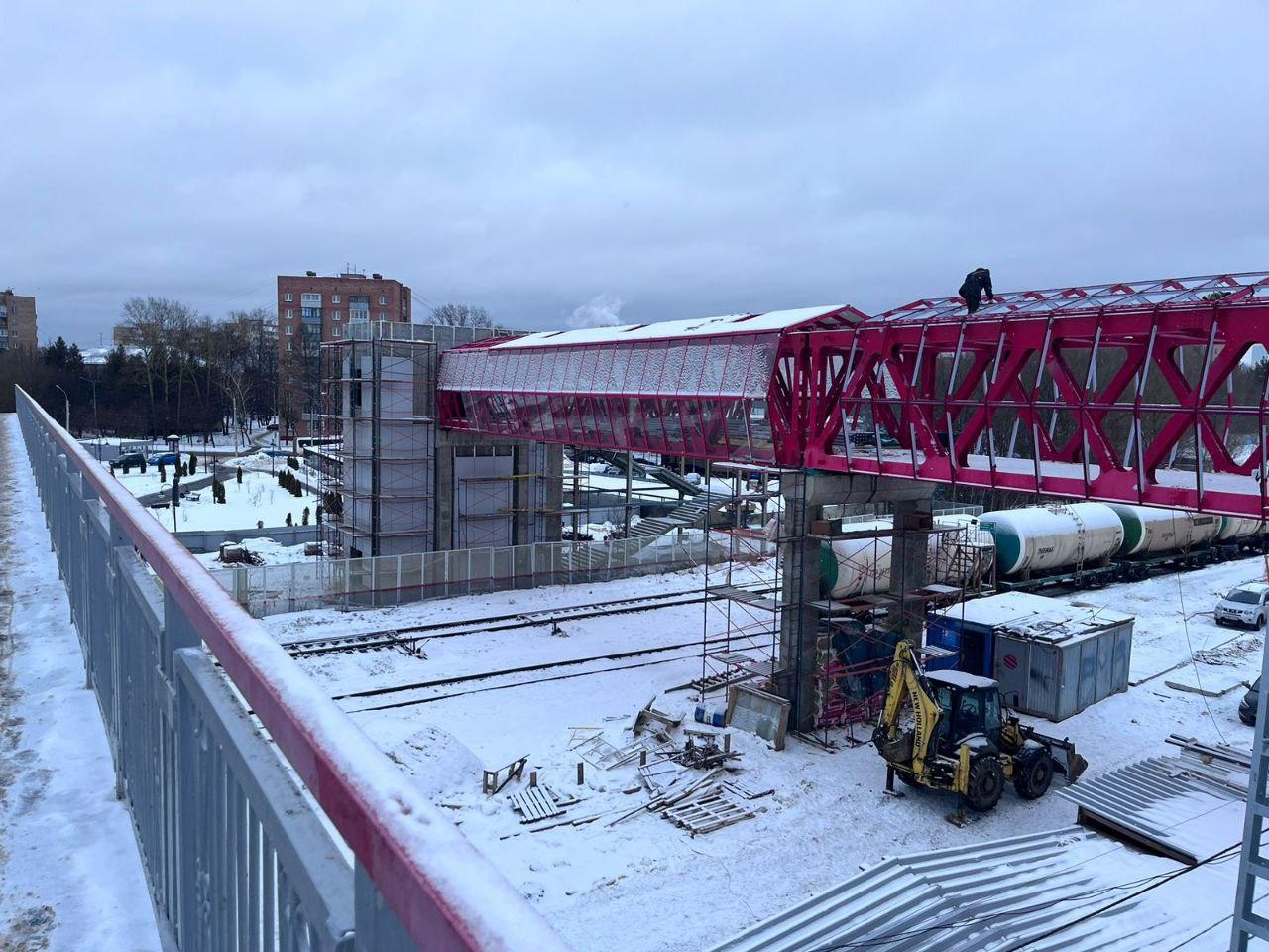 Стала известна дата завершения строительства пешеходного ж/д моста в  Серпухове | REGIONS.RU / Серпухов