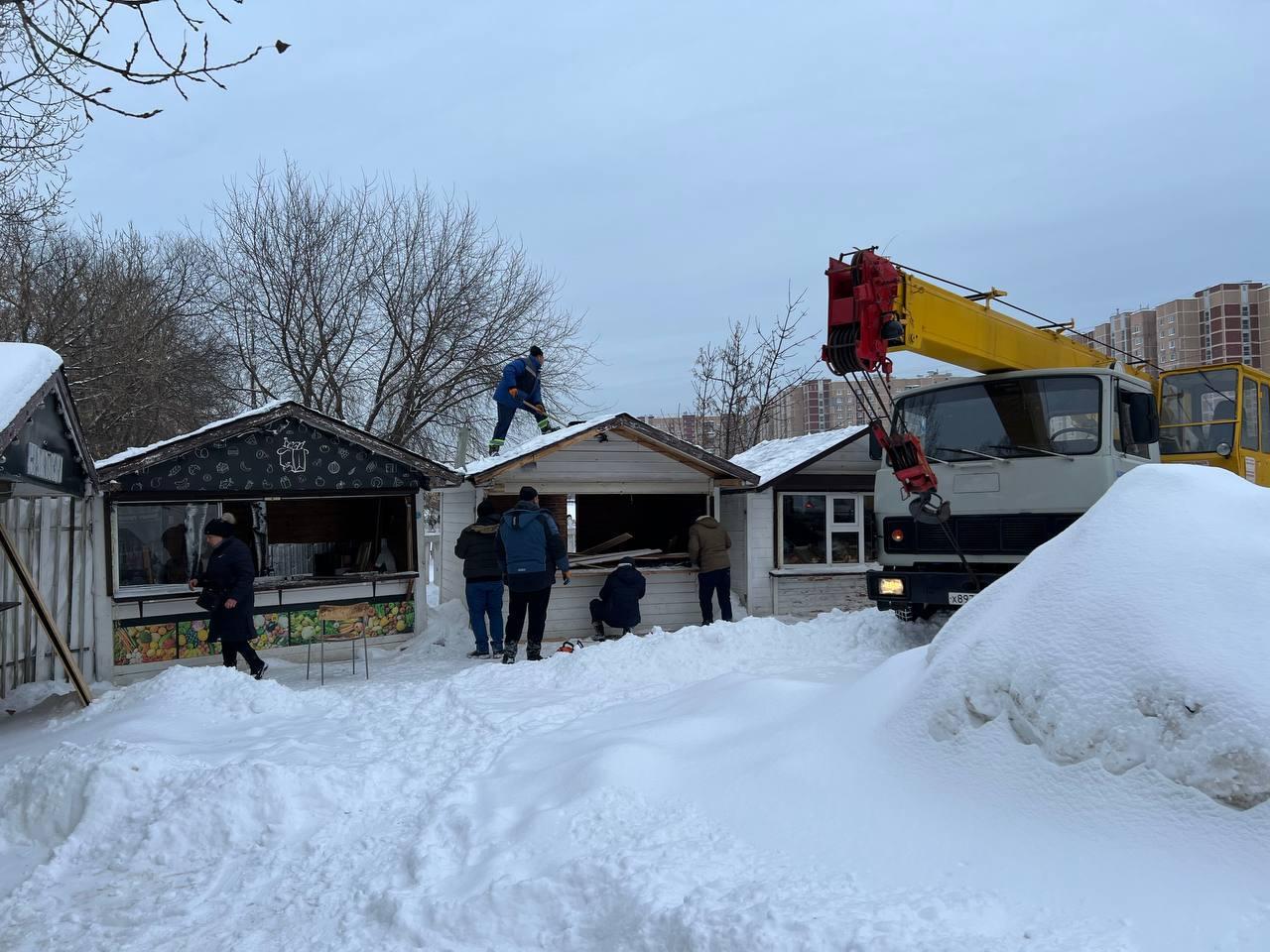 В Реутове демонтировали киоски, нарушающие законы страны