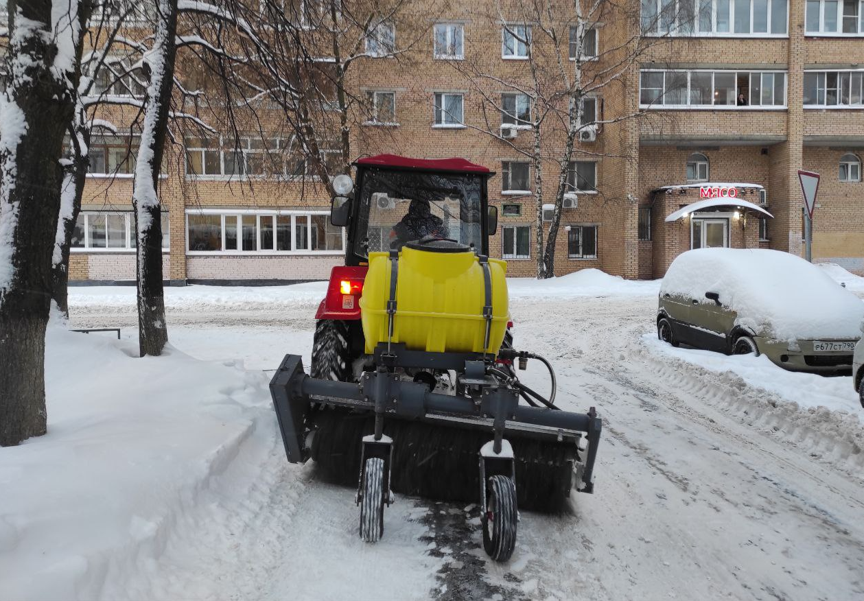 Глава г.о. Фрязино сообщил адреса дворов, в которых будет производиться уборка снега в четверг