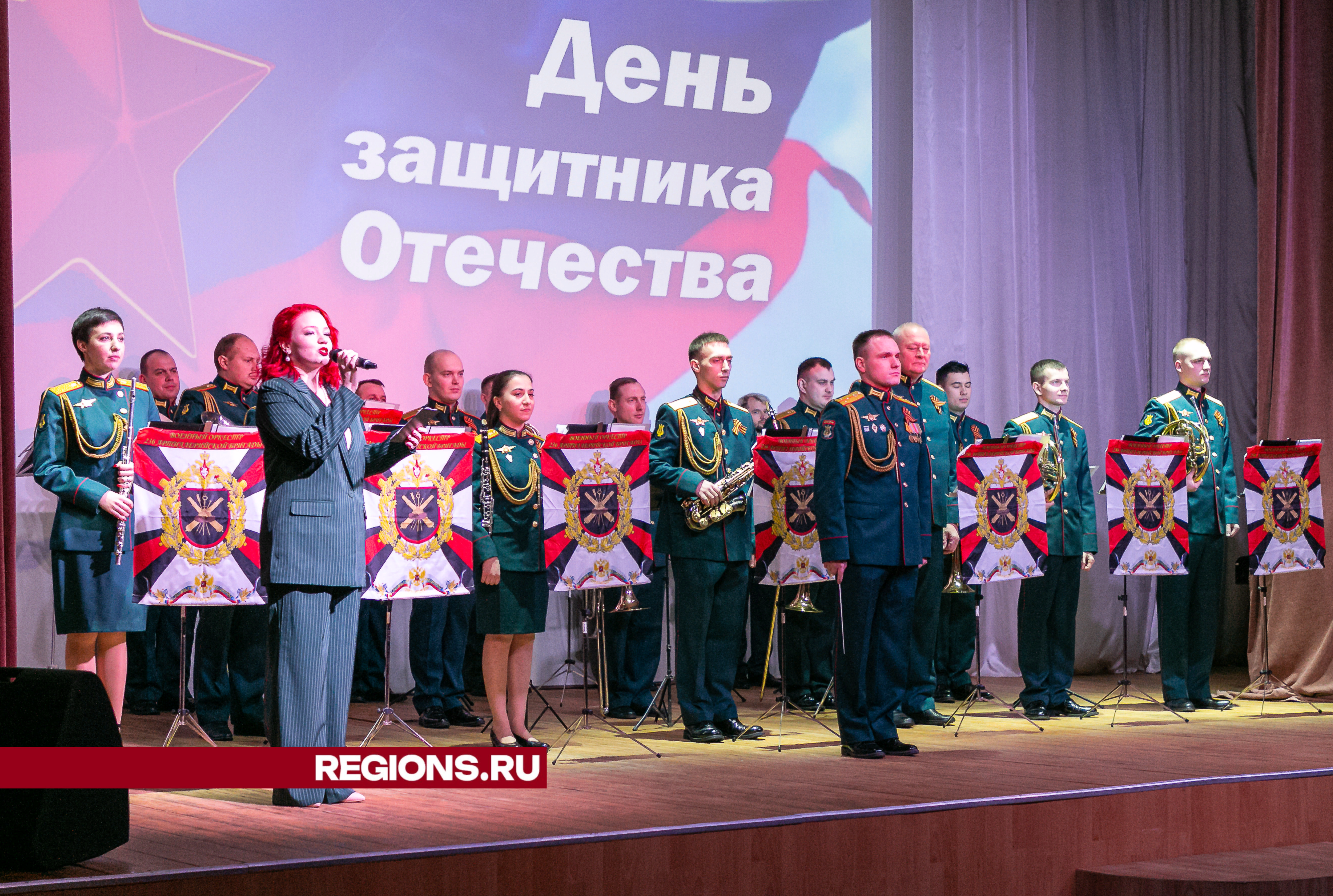 Защитников Отечества из Зарайска поздравили на концерте «Такая нам дана судьба …»