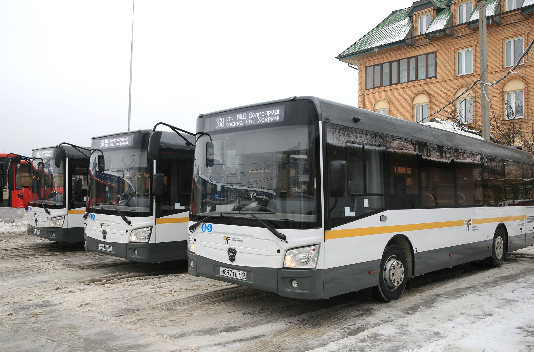 На маршрут №368 в Долгопрудном вышли новые автобусы