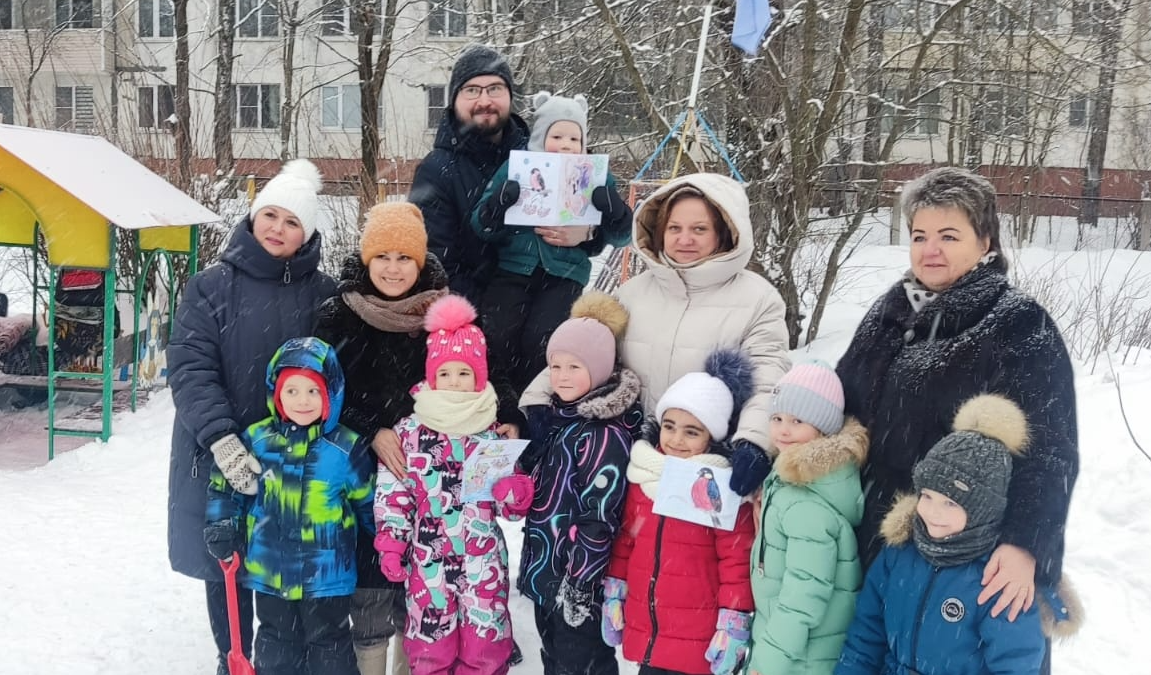 Наро-Фоминские дошкольники организовали «вкусные места» для птиц