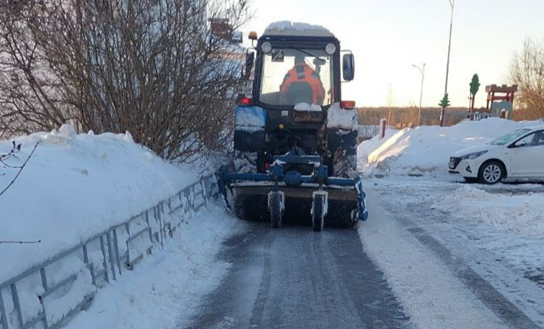 Более 5,5 тысяч кубометров снега вывезли из Истры с начала февраля