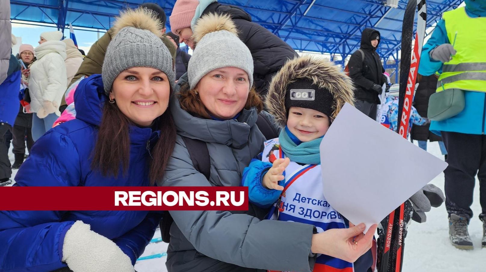 Сотни маленьких жителей Ивантеевки померились силами на марафоне «Лыжня здоровья»