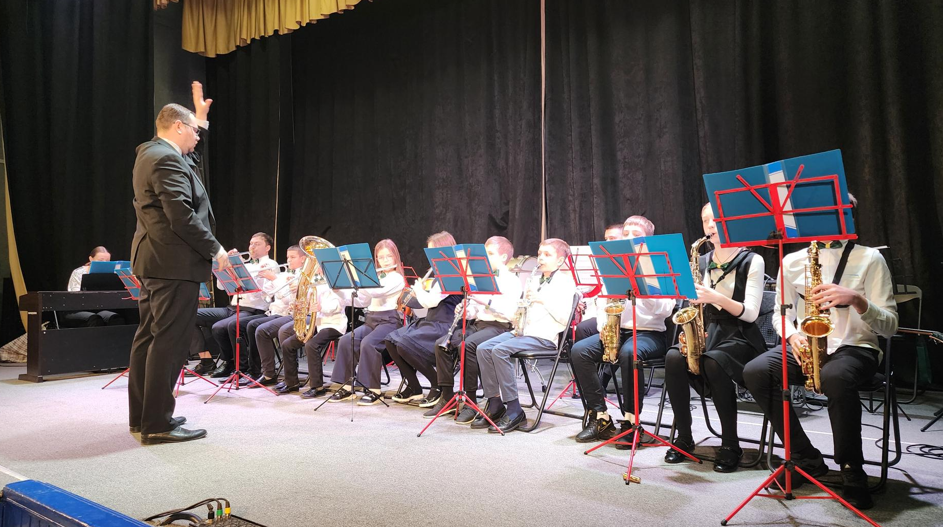 В Кашире выступил детский духовой оркестр из Рязанской области