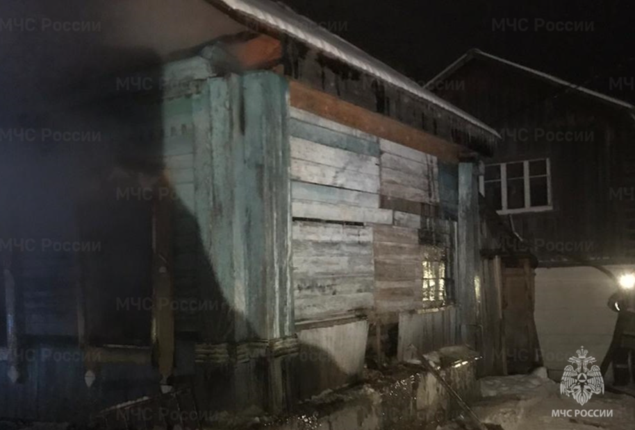 В результате пожара в Маришкино пострадавших нет