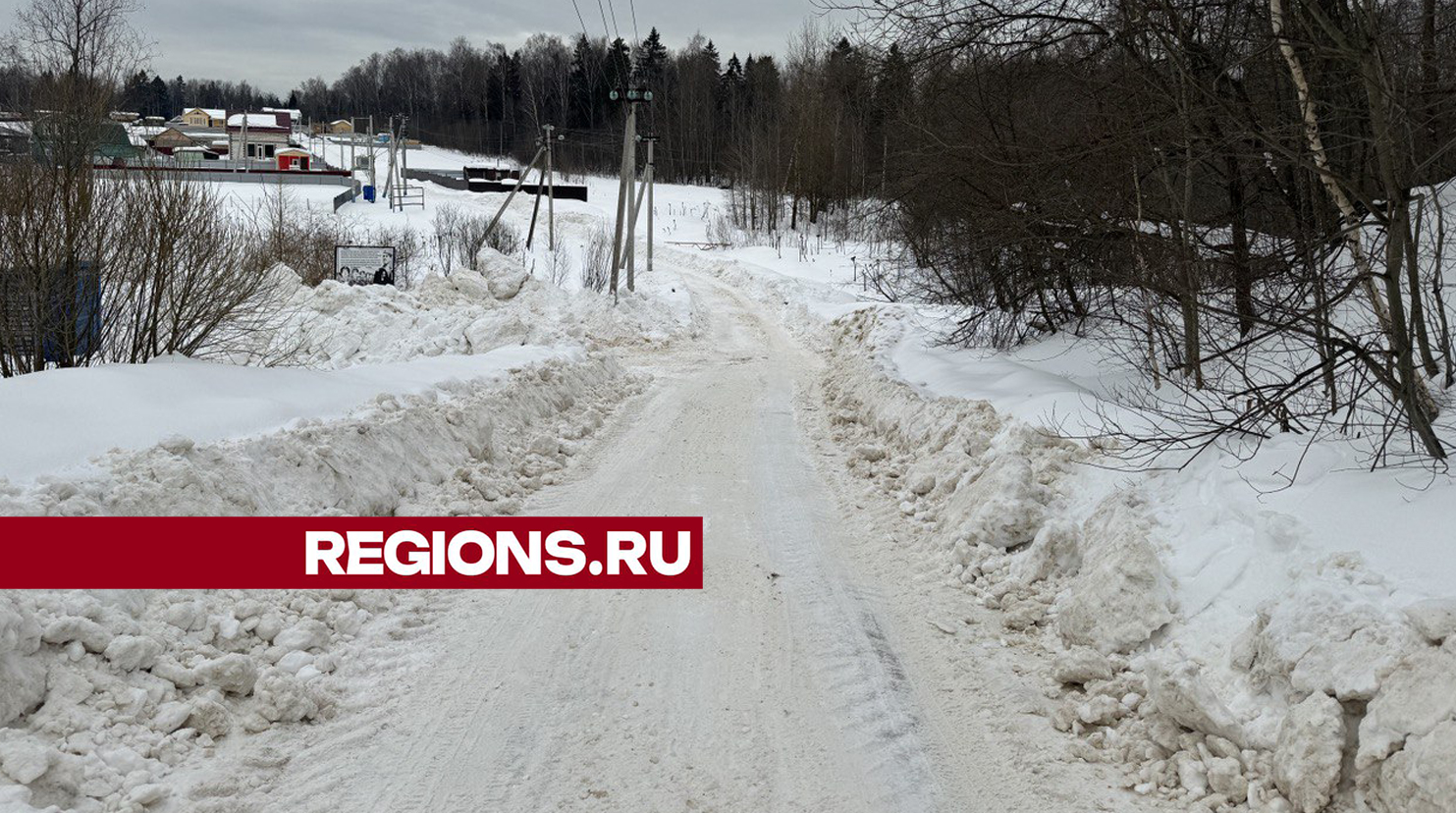 Дорогу через Артемово почистили в Пушкинском округе по просьбе жителей поселка «Святые ключи»