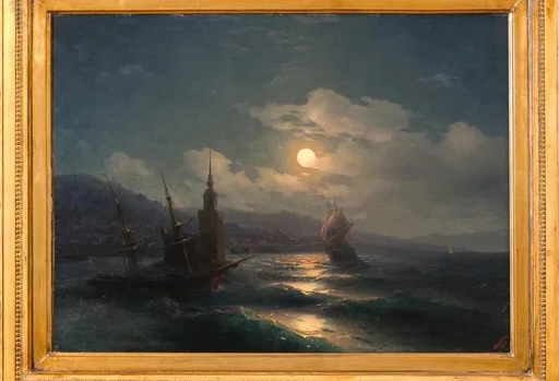 Картина Айвазовского «Лунная ночь» продана с молотка за 92 млн рублей
