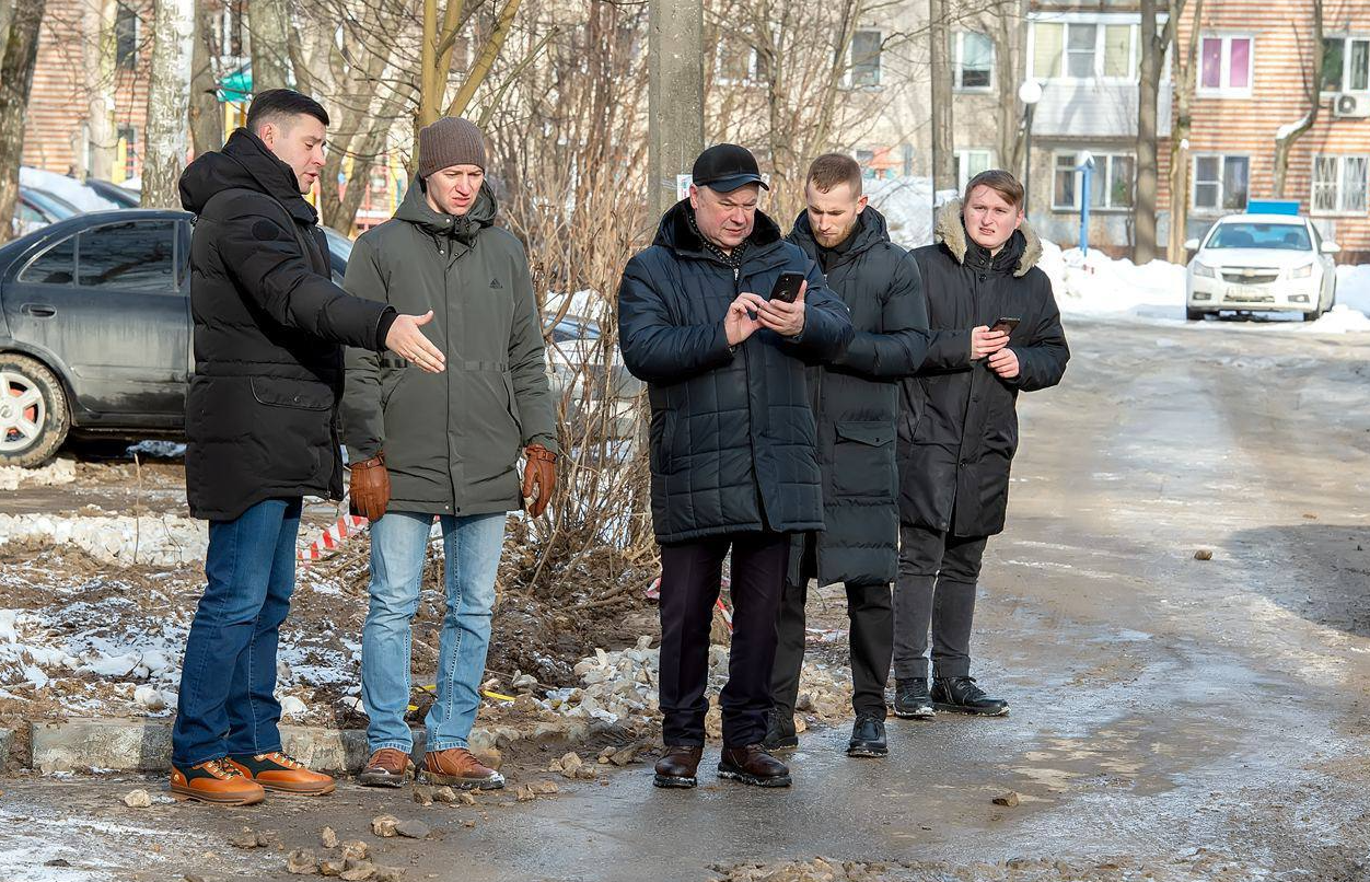 Раскопанные во время ремонта теплосетей дворы приведут в порядок в Климовске