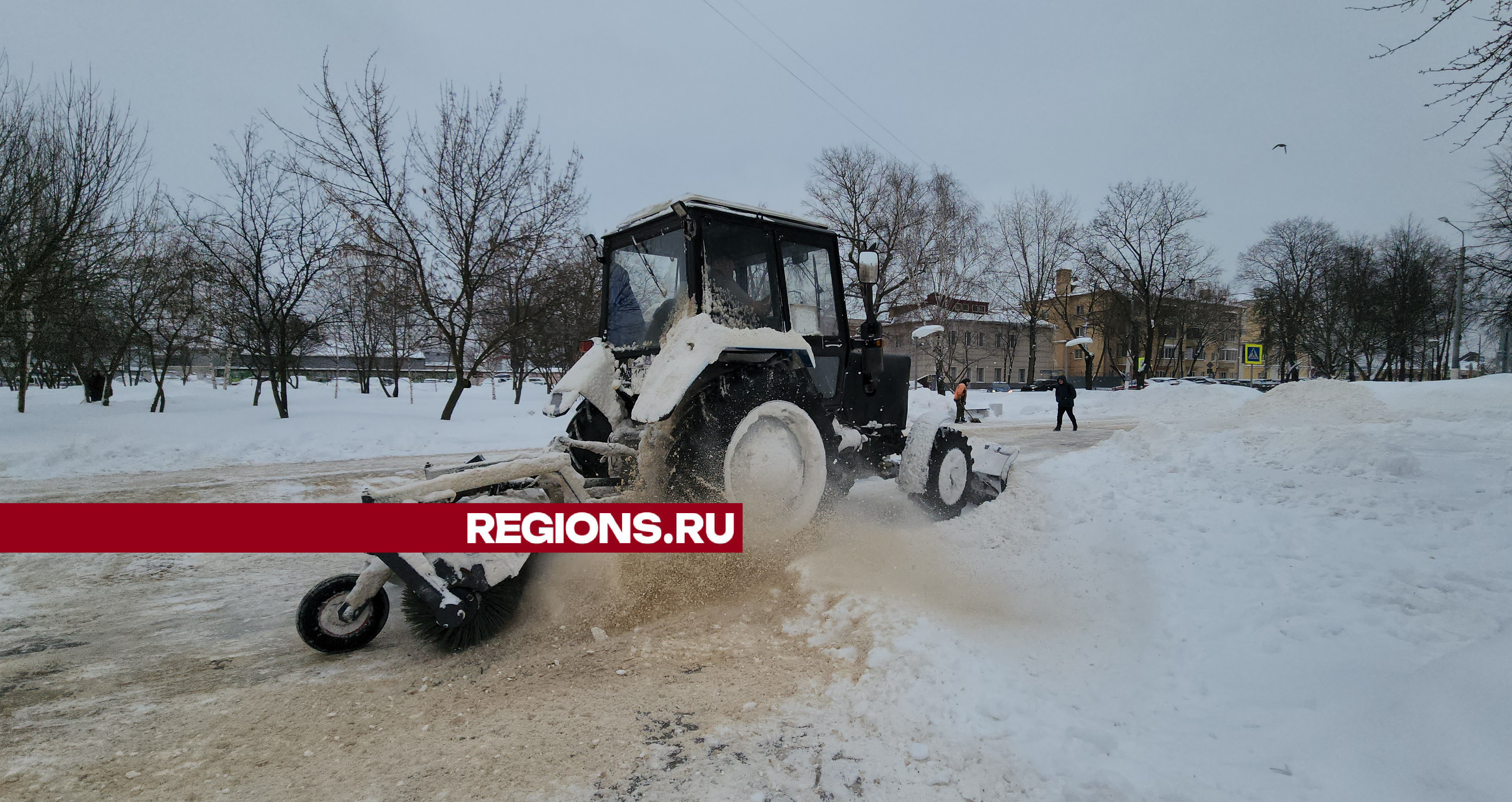 Проспект Ленина расчистили от снега