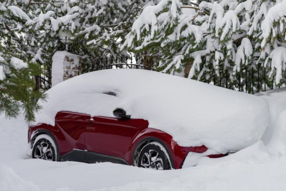 Во Фрязине автомобилисты оставили личный транспорт из-за сильного снегопада
