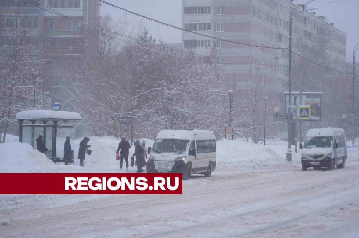 Жителей Подмосковья предупредили об ухудшении погодных условий из-за сильного снегопада