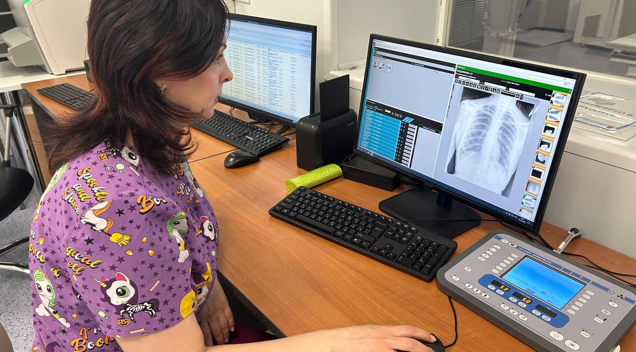 Жители могут сделать рентгеновский снимок в новом кабинете в Мытищинской больнице