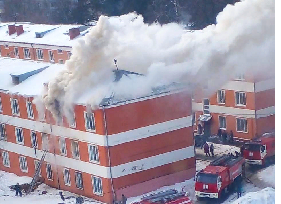 Пятнадцать человек спасли при пожаре в Ликино-Дулеве