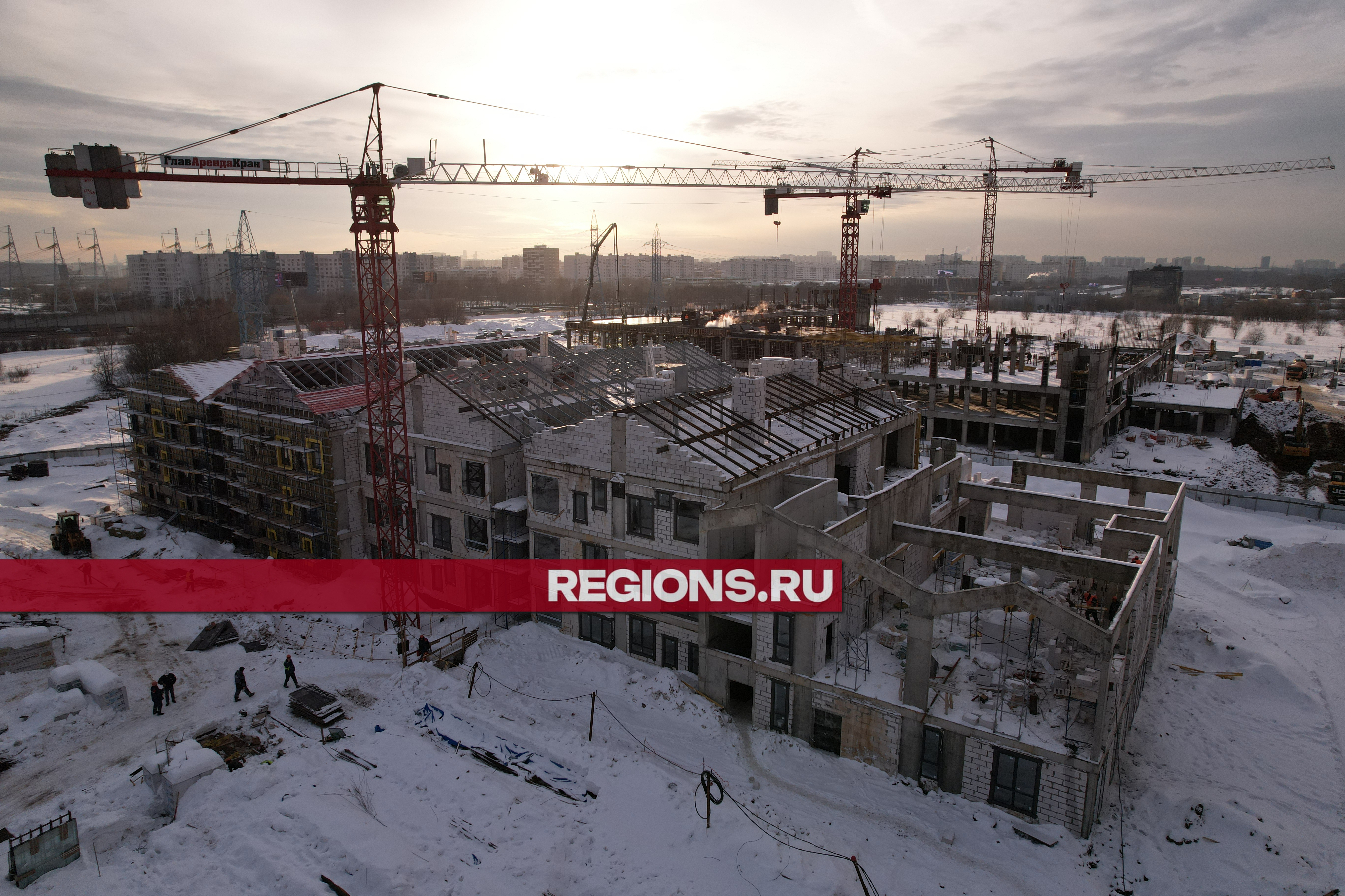 Новый детский сад в поселке Нагорное готов уже наполовину | REGIONS.RU /  Мытищи