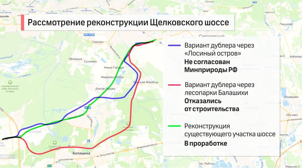 Андрей Воробьев: «Мы прорабатываем вопрос расширения Щелковского шоссе»