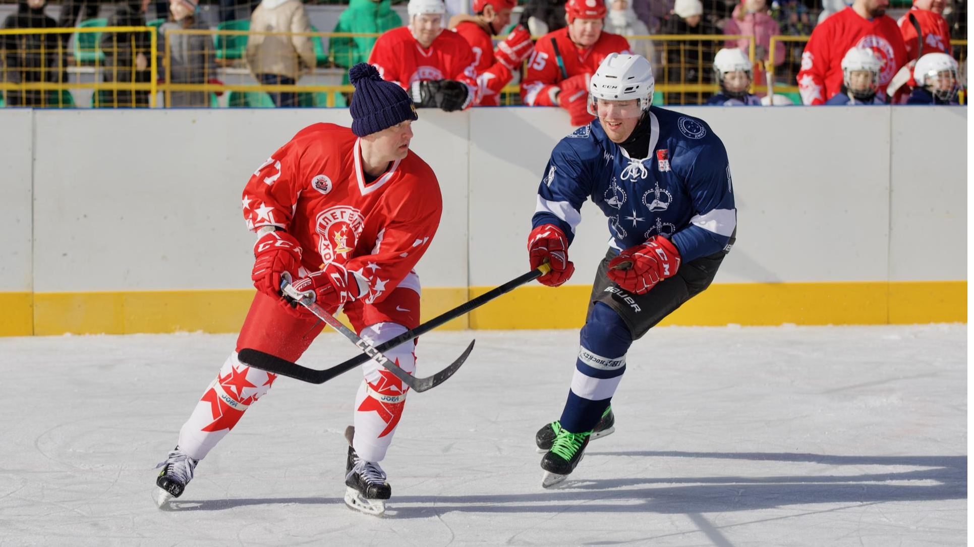 Достойная конкуренция: жители Дмитрова сыграли вничью с Легендами хоккея