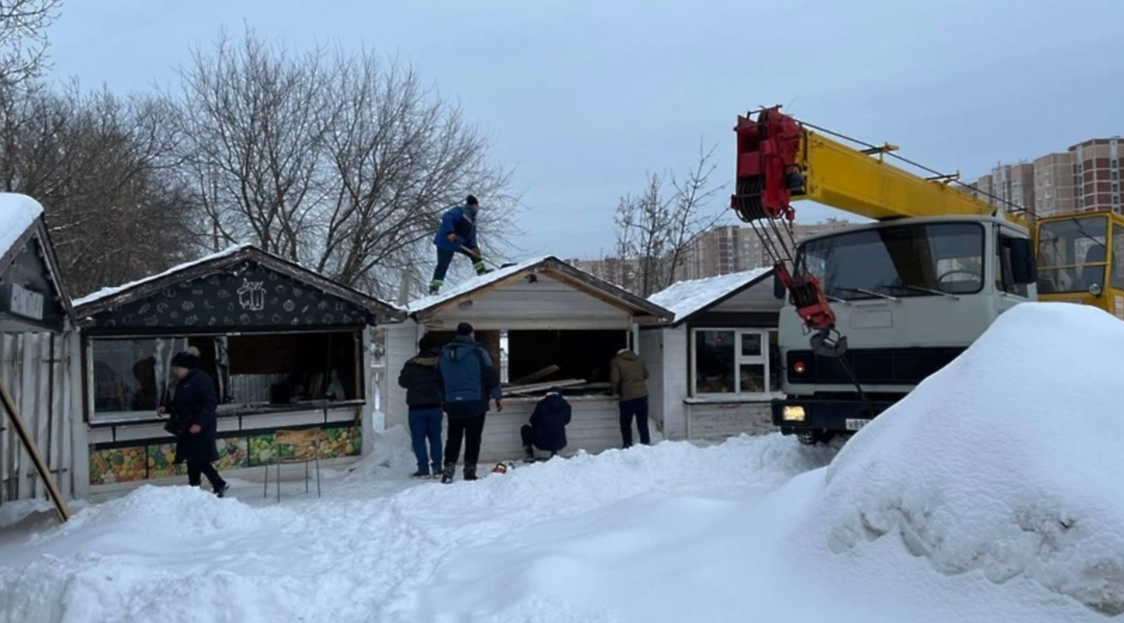 В Реутове снесли киоски, не подходящие облику города