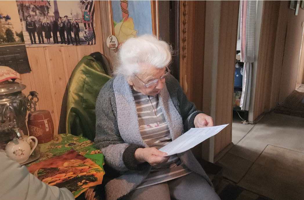 Самая старшая избирательница Бронниц: 101-летняя ветеран ВОВ проголосовала на дому