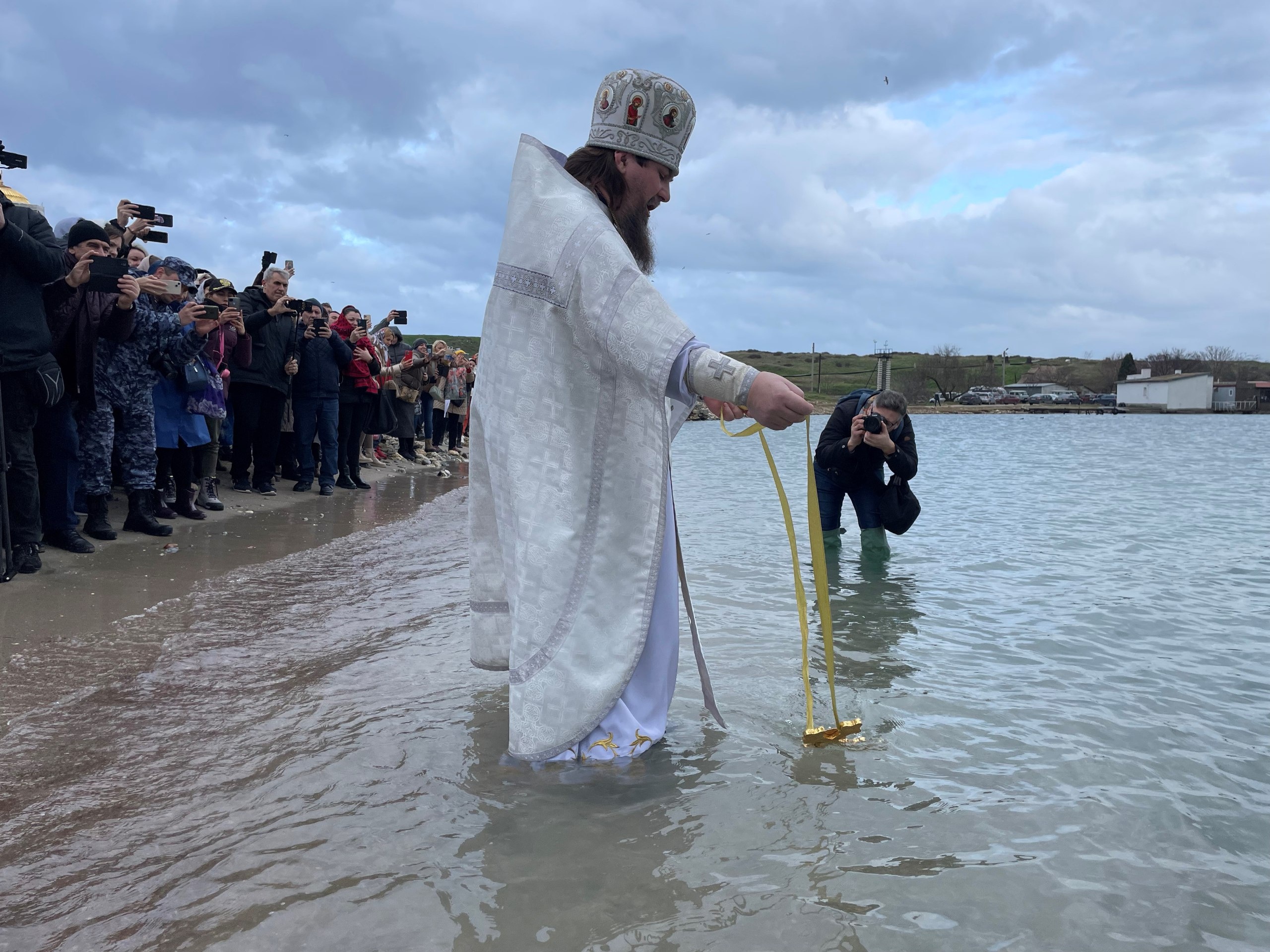 Освящение морской воды (страница музея-заповедника "Херсонес Таврический" ВКонтакте)