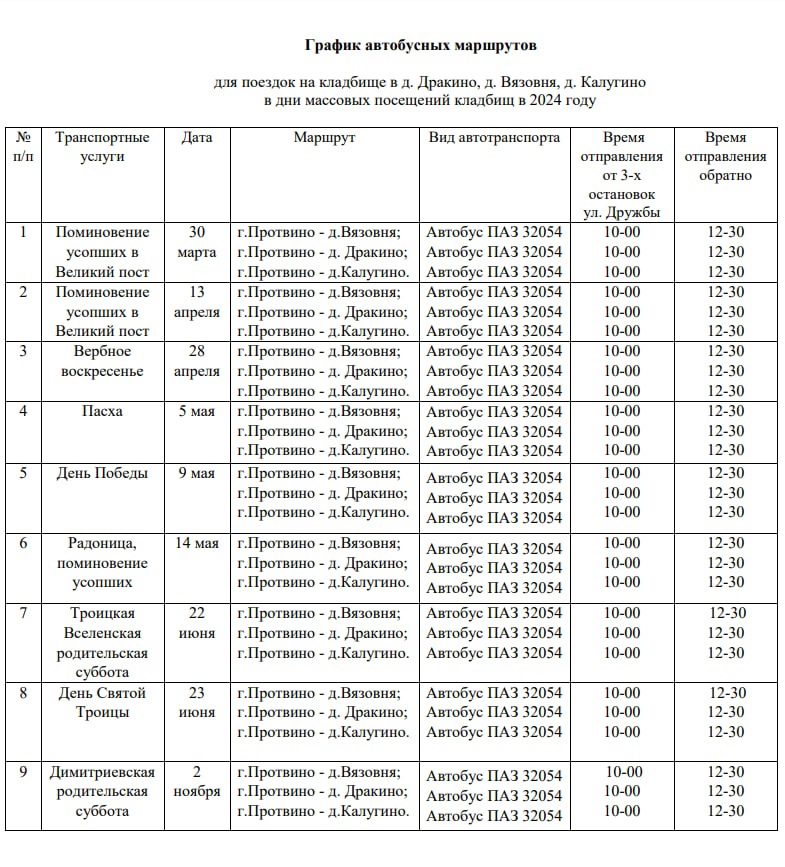 Расписание автобусов борщевка