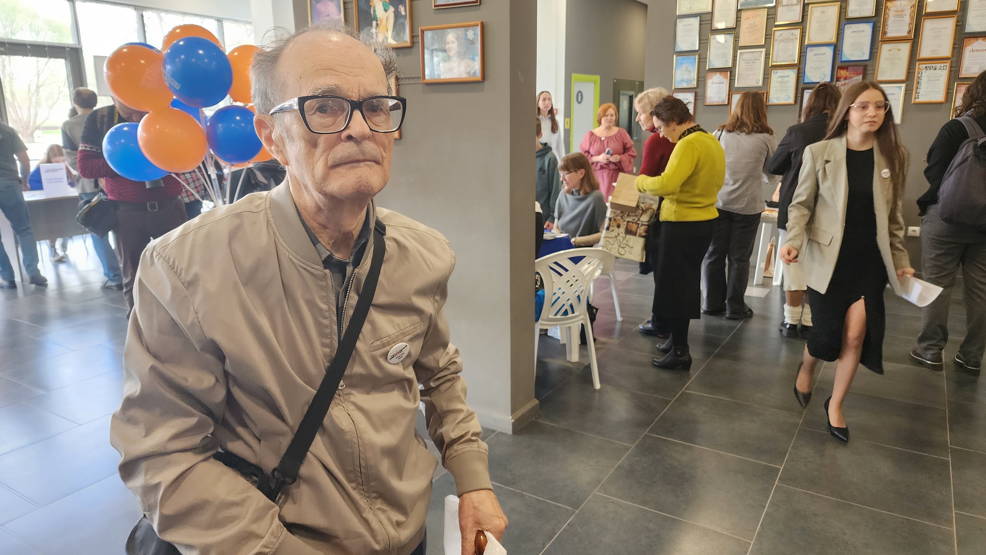 Самый взрослый участник диктанта в Реутове — 87-летний Юрий Щёткин