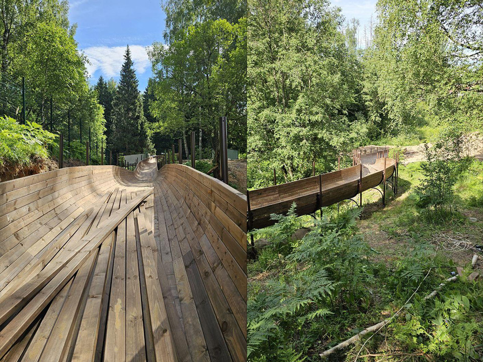 В Талицком лесу монтируют всесезонную тюбинговую трассу | REGIONS.RU / Клин