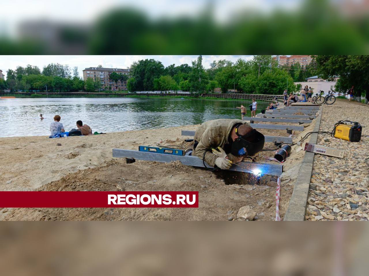 В Дмитрове завершается благоустройство Инженерного пруда | REGIONS.RU /  Дмитров