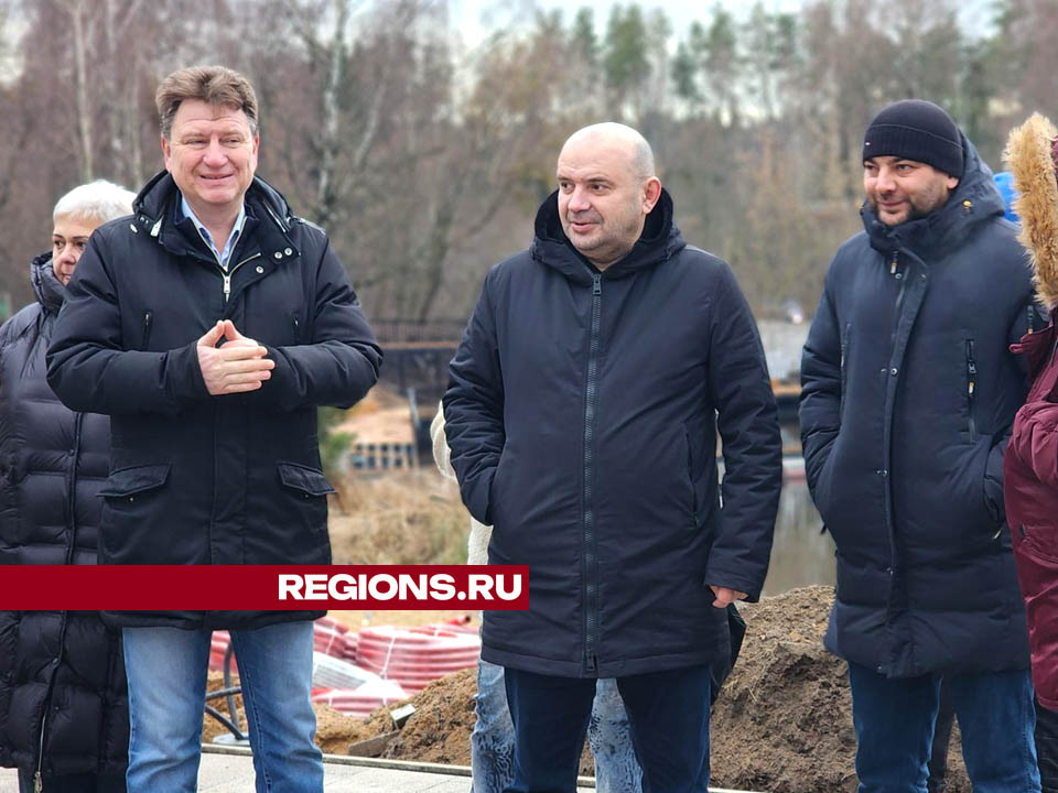 Глава городского округа Лосино-Петровский Сергей Джеглав (в центре) Фото: Валерия Тингаева