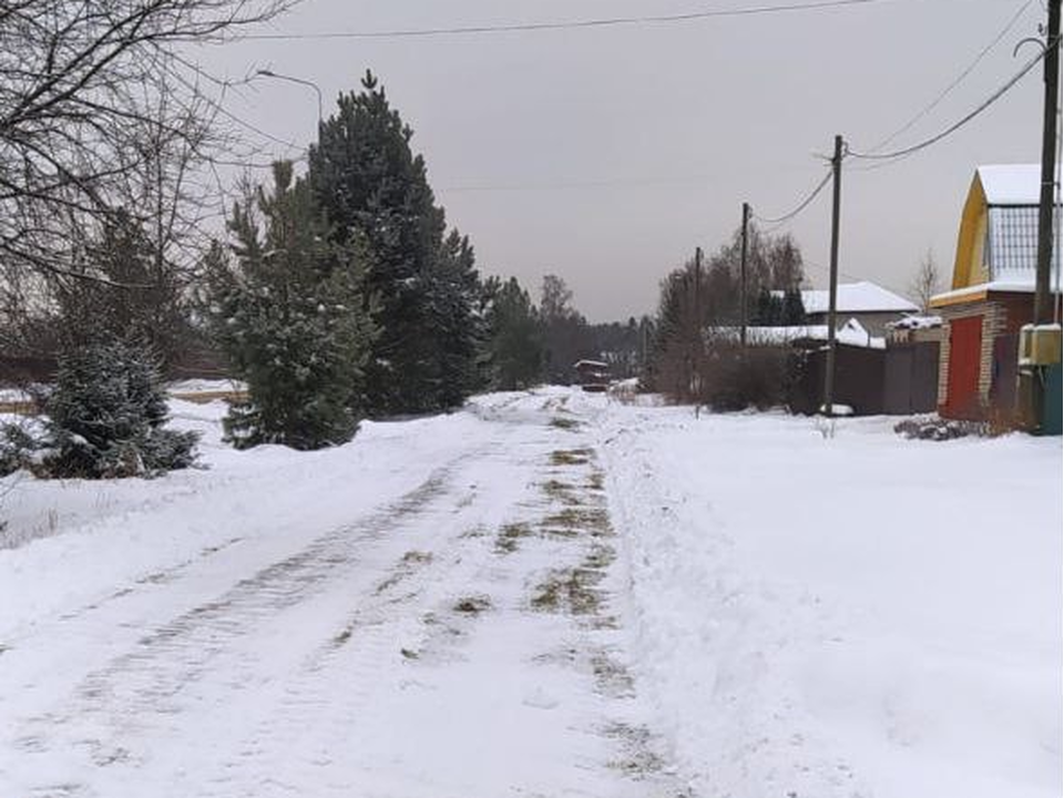 Убранные улицы вдоль жилых частных домов в деревне Макарово. Фото: пресс-служба администрации г. о. Черноголовка