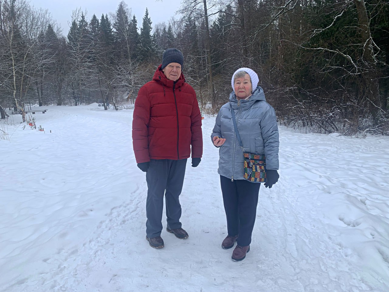 Виктор и Екатерина Мовчан в городском парке. Фото: МБУК «Городской парк культуры и отдыха»