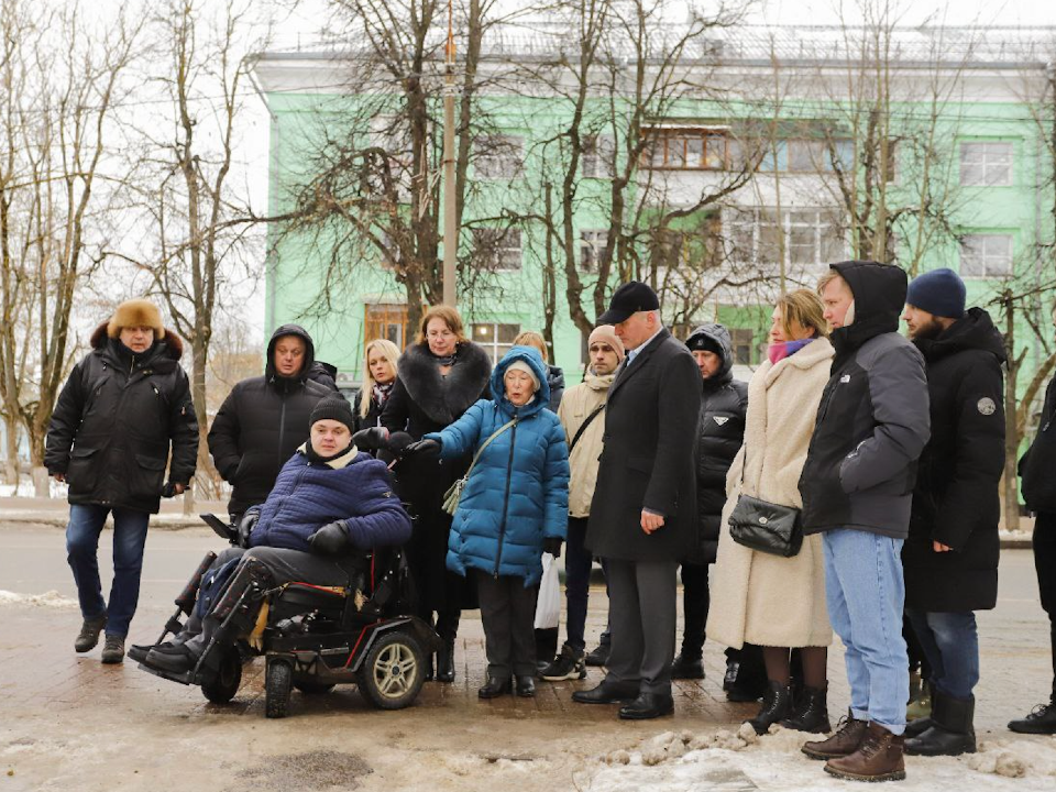 Встреча главы с жителями по вопросам доступности городской инфраструктуры. Фото: t.me/VorobievDmitrij