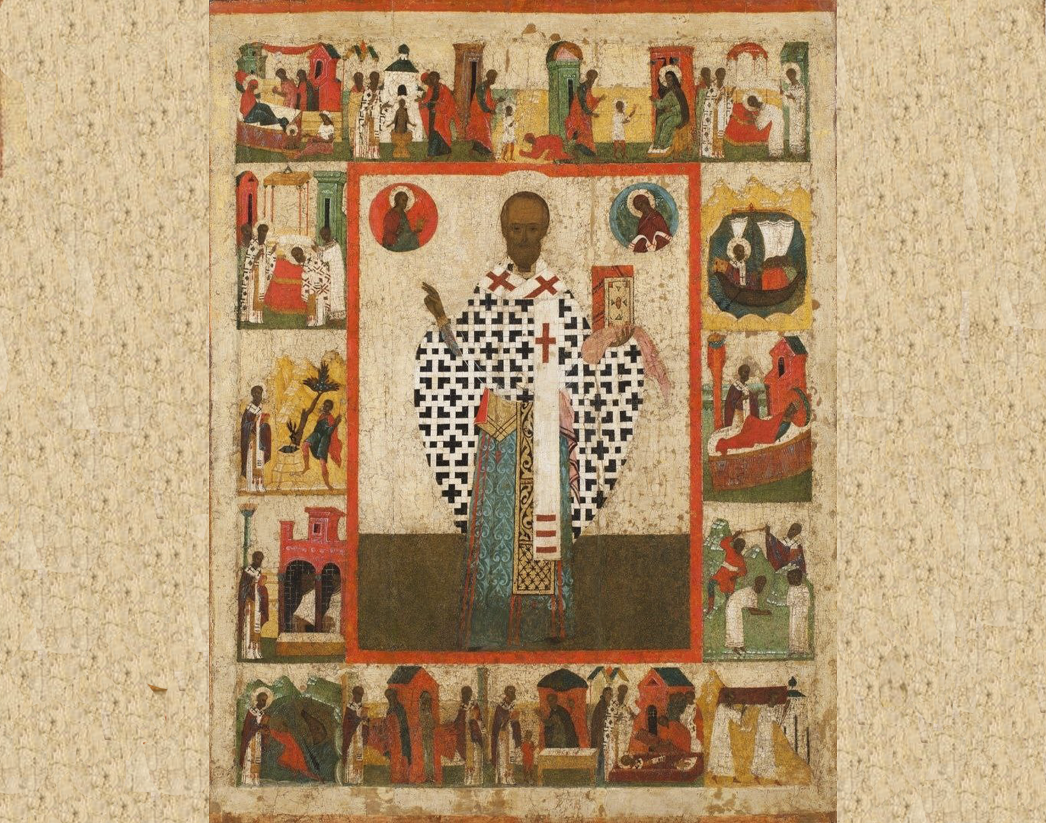 Икона «Никола Зарайский», начало XVI века. Из собрания Государственного музея-заповедника «Зарайский кремль»