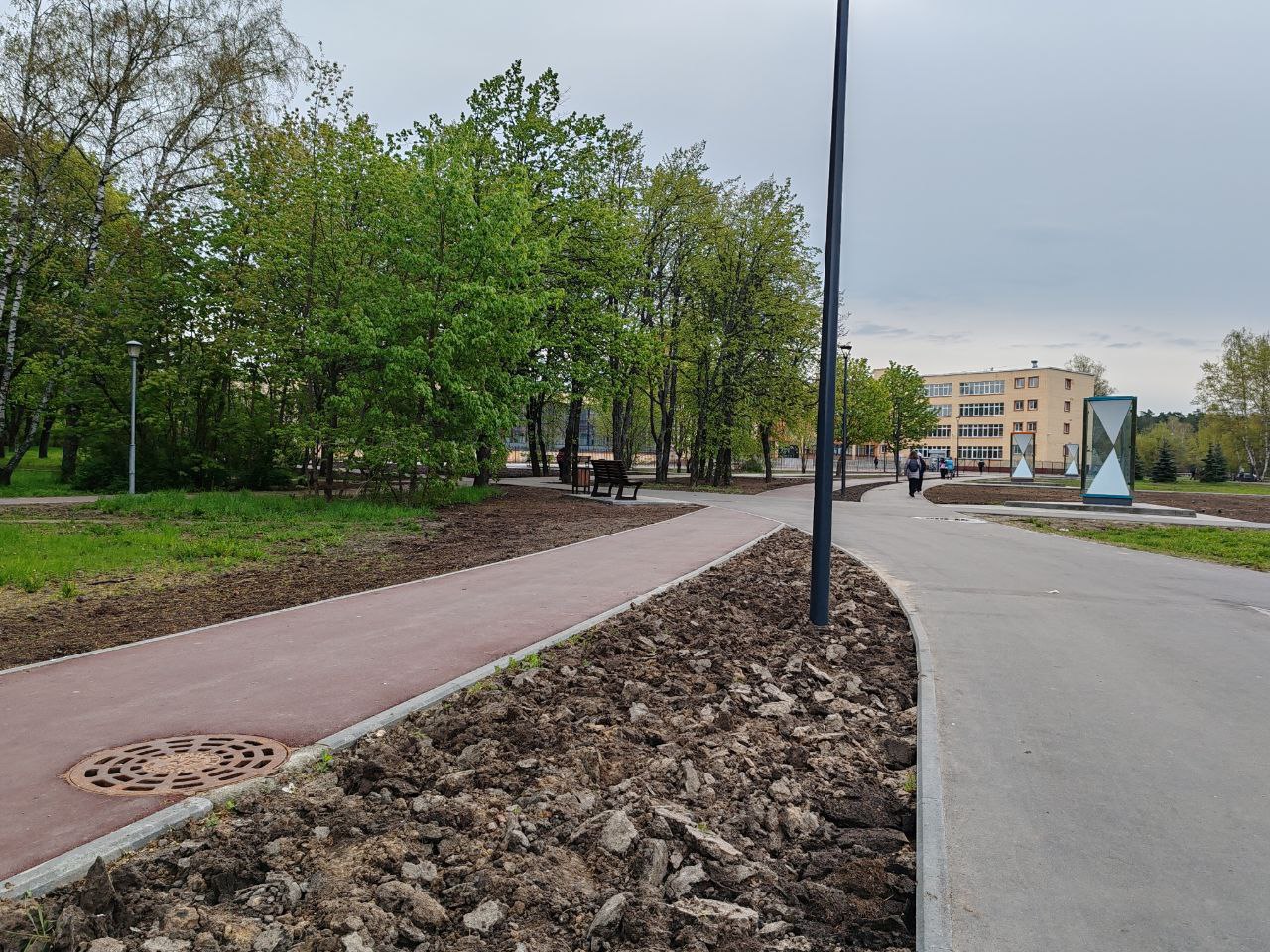 Обновленные дорожки на Школьном бульваре. Фото: пресс-служба главы г.о. Черноголовка 