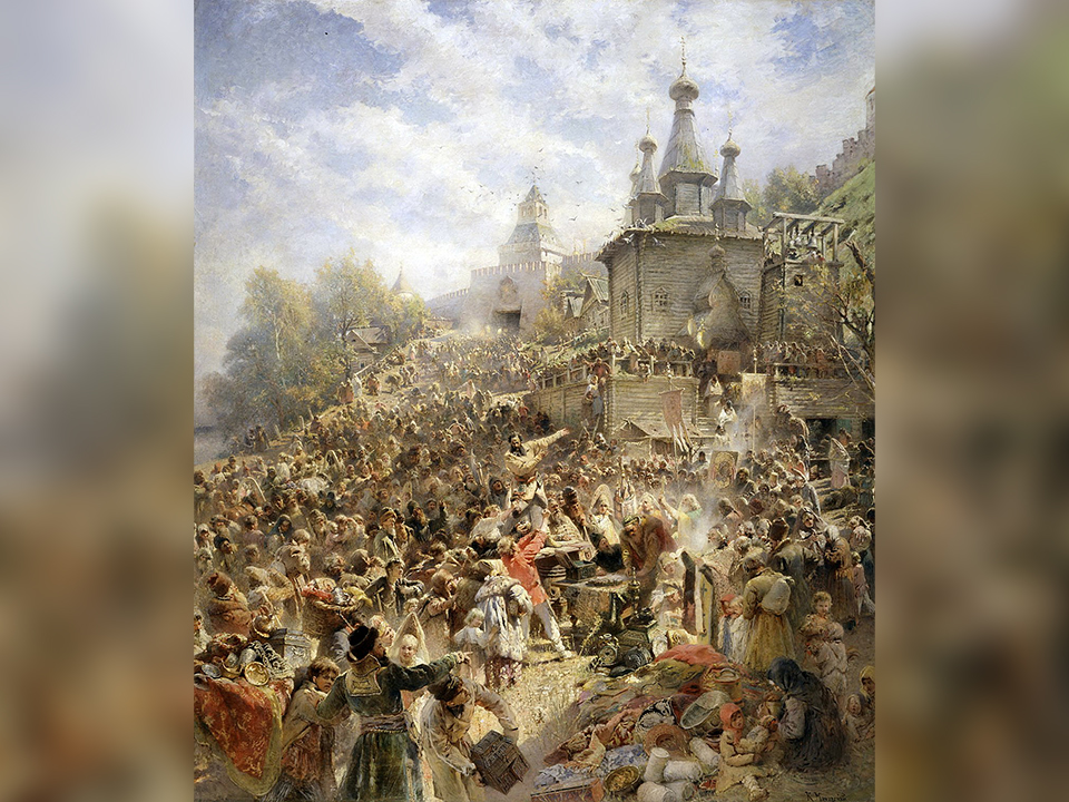 Картина «Воззвание Минина». К. Маковский, 1896 год