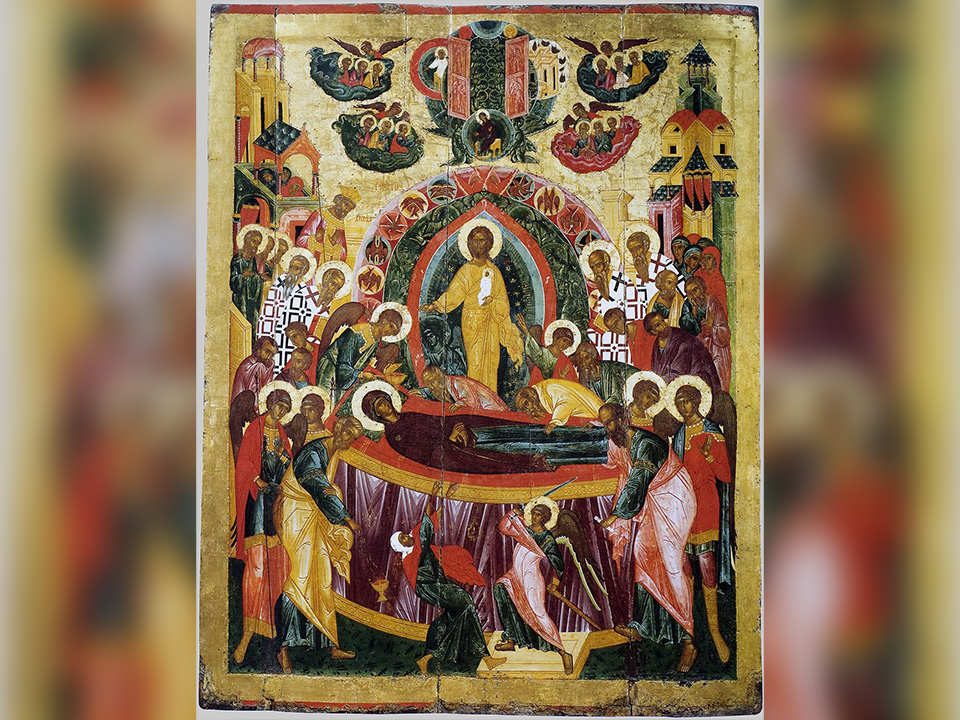 Икона  «Успение Богоматери». XVI век, Новгород