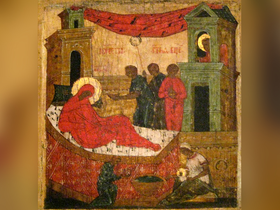 Рождество Богородицы. Псковская икона XVI—XVII веков. Фото: сommons.wikimedia/Общественное достояние