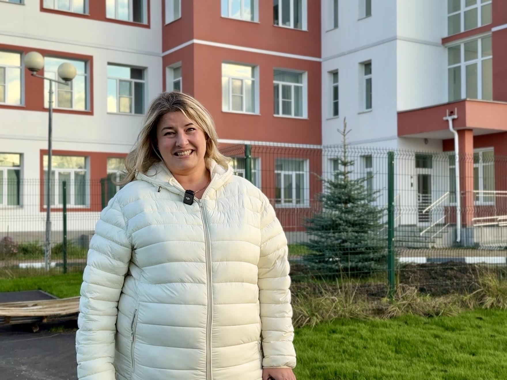 Местная жительница Ольга Вибе, мама двоих детей. Фото: МедиаБанк Подмосковья/Ольга Стаферова